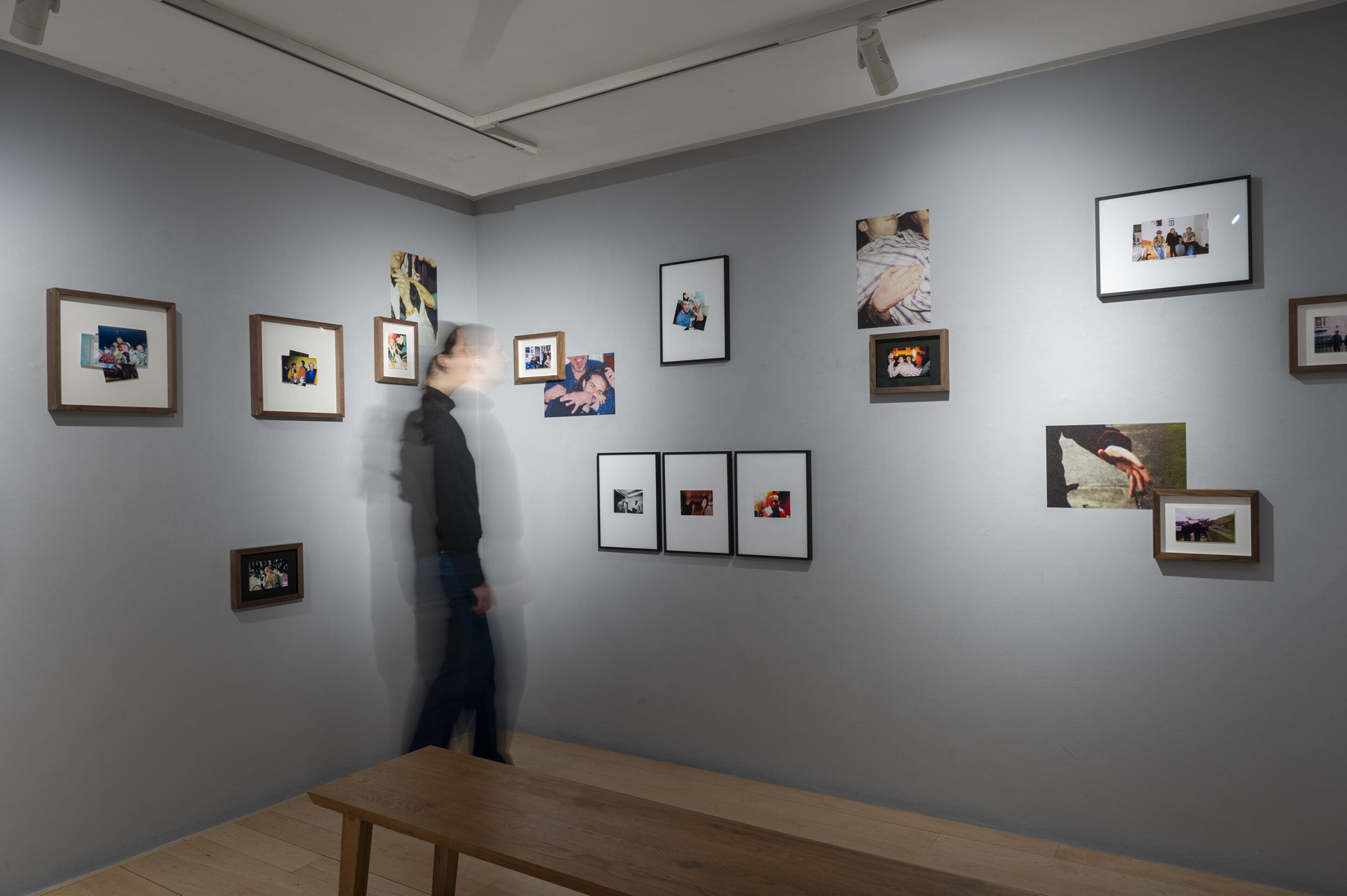 View of the Grey Room at Photo Museum Ireland showcasing work by Early Career Artisrt Residency Award winner Spencer Glover in Talents 2024 photography exhibition