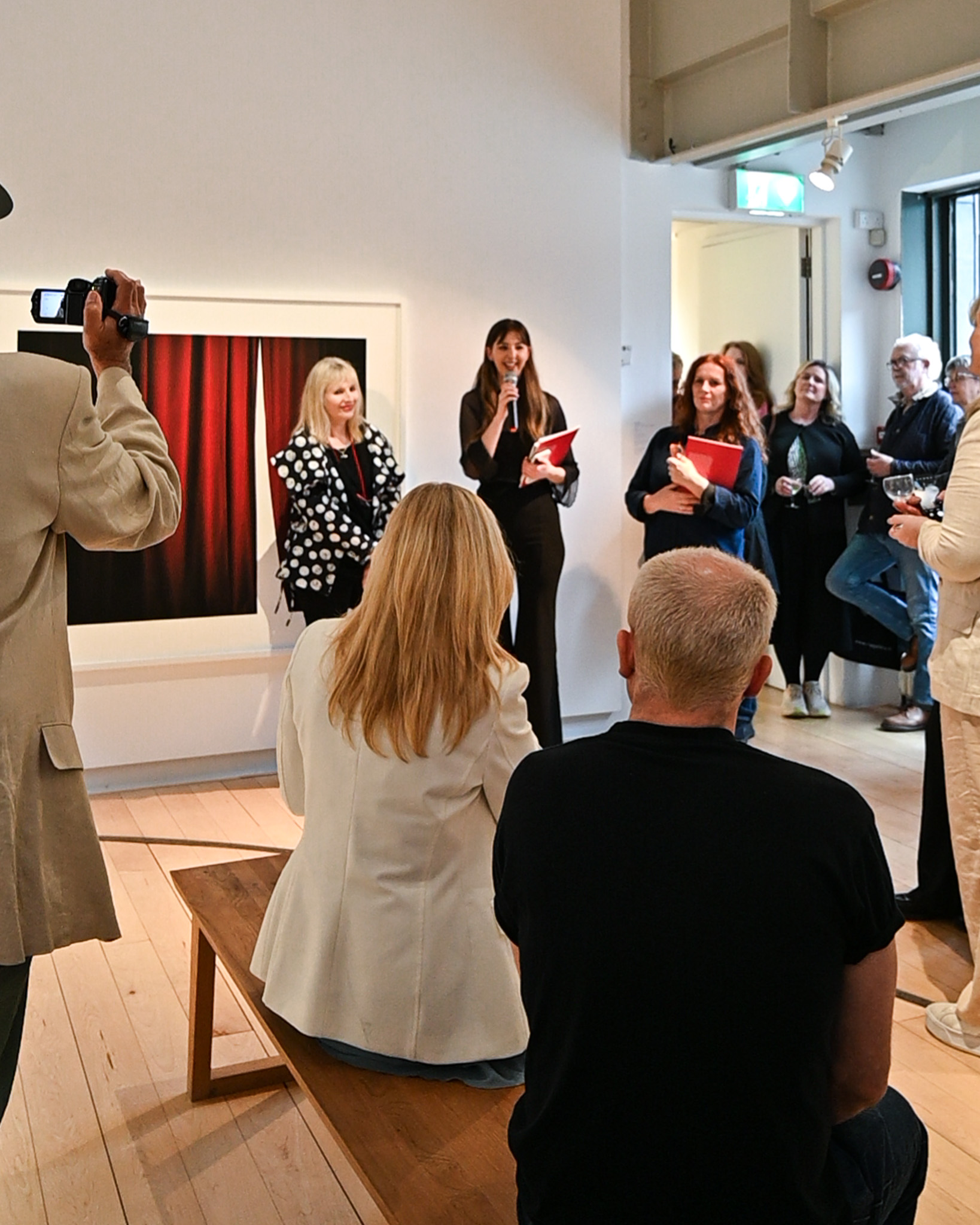 Sharon Murphy, Emma Spreadborough and Trish Lambe at the Opening of their exhibitions at Photo Museum Ireland