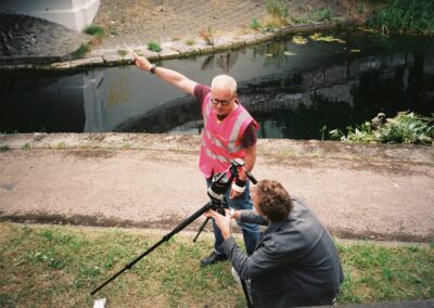 Tutor Darragh Shanahan teaching pinhole photography