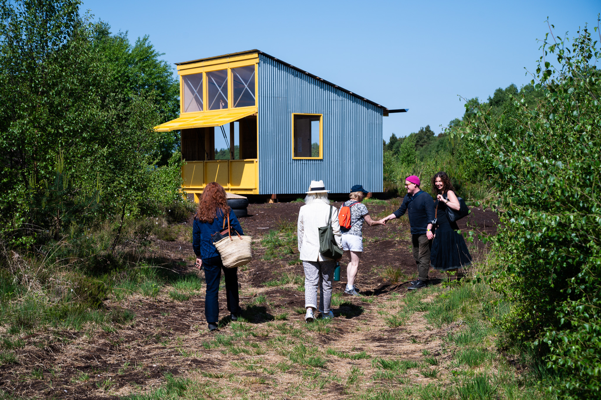 Students and tutor preparing to create
